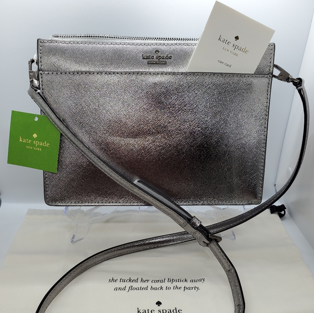 Kate Spade Silver Crossbody Purse